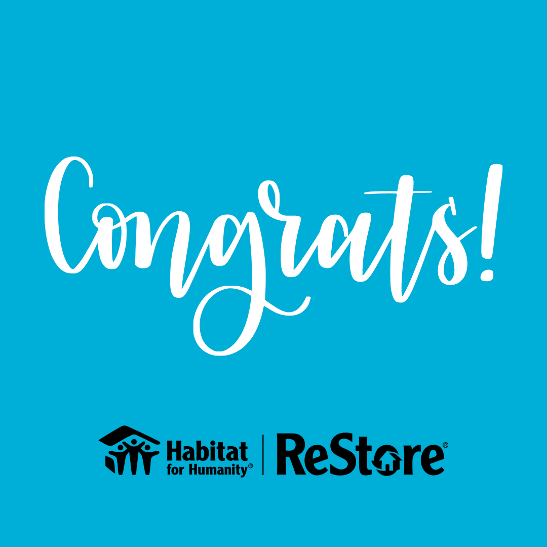 ReStore 50/50 Draw Winner Habitat For Humanity Okanagan