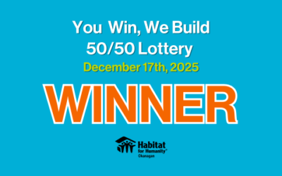 YOU WIN! WE BUILD! 50/50 RAFFLE WINNER – DEC 17TH 2025